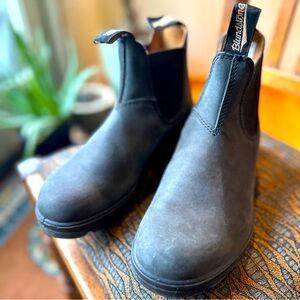 Blundstone #587 Chelsea Boots Rustic Black Size 5.5